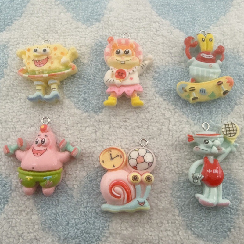 Resin Craft Projects - 10pcs cartoon resin pendant, DIY jewelry