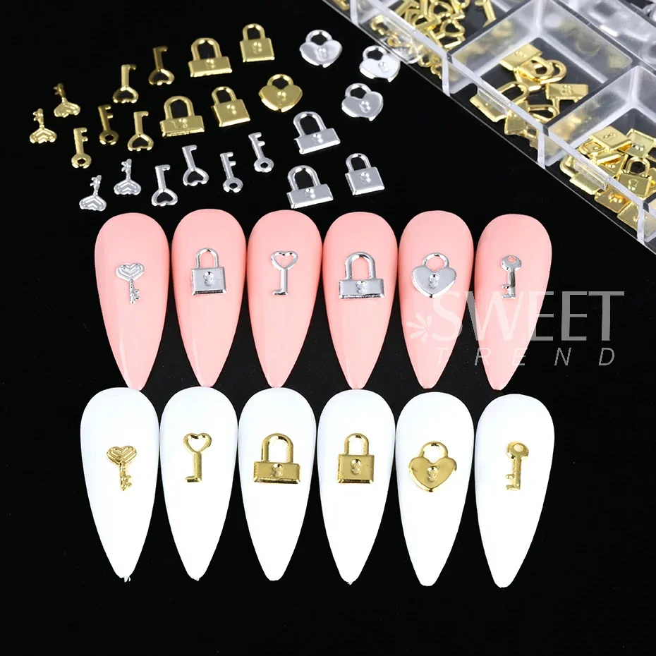 12 Grids Gold Silver Metal Loc - Gold Foil Flakes review and price