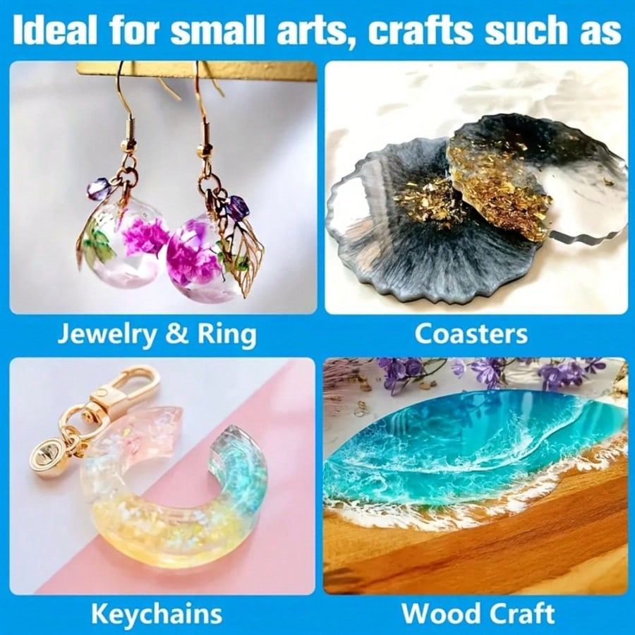 Crystal Clear Epoxy Resin 1:1  - Resin Jewelry Kit review and price