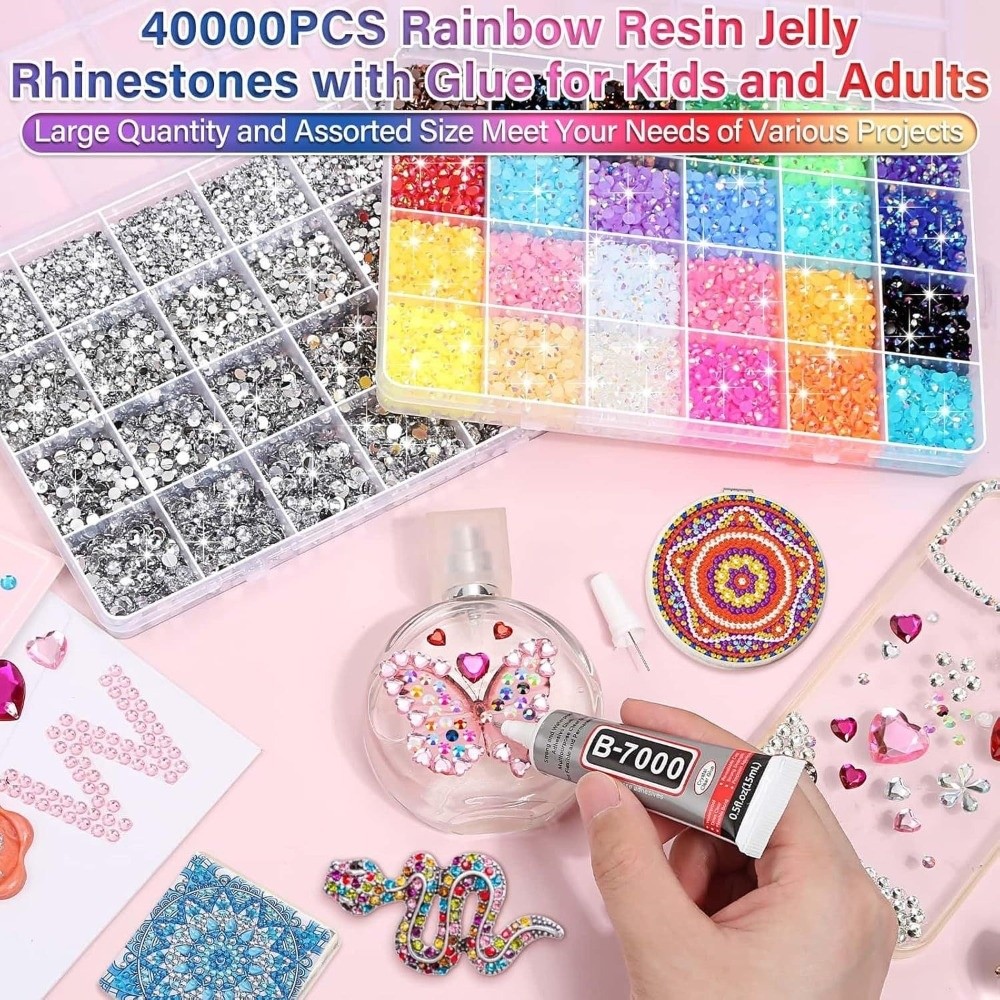 Multicolor Resin Rhinestone Ki - Resin Jewelry Kit review and price