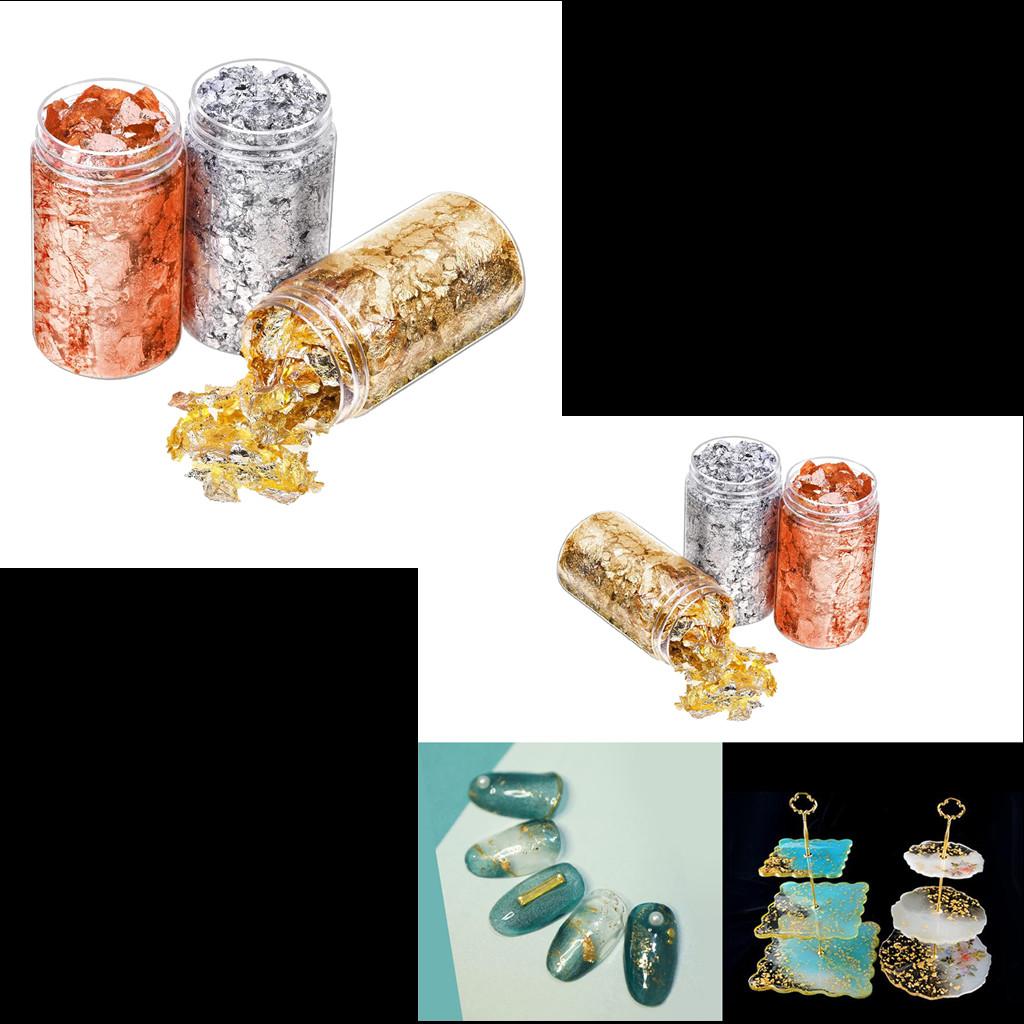 6Pcs Gold Foil Flakes Paper Na - Gold Foil Flakes review and price