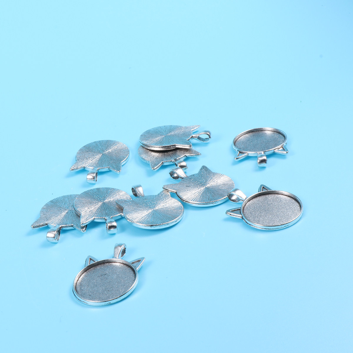 10Pcs Cat Ear Bezel Pendant Tr - Resin Crafts Diy review and price