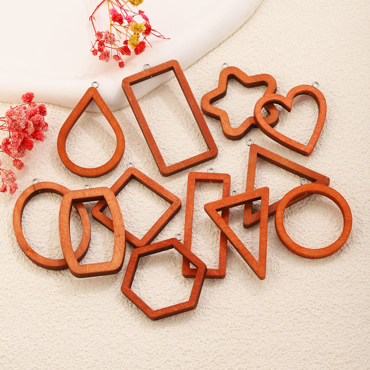 10PCS Triangle Rectangle Wood  - Resin Craft Projects review and price